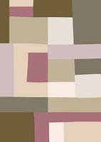 Mosaic Color Blocking | Olive & Mauve