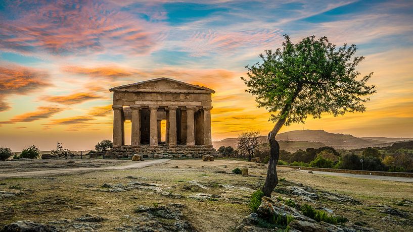 Tempio della Concordia - Valle dei Templi - Sizilien von Teun Ruijters