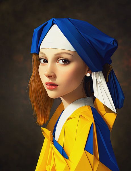 Digital Girl mit anspruchsvollem Stil von Arjen Roos