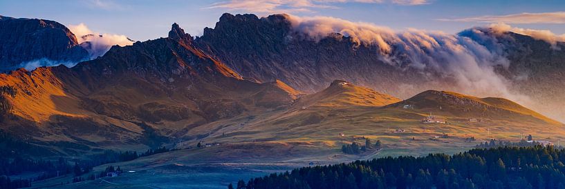 Sonnenuntergang Seiseralm von Henk Meijer Photography