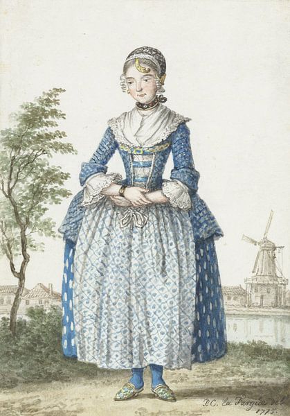 Fille de la Hollande du Nord, Paulus Constantijn la Fargue par Des maîtres magistraux