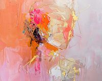 Portrait peinture minimaliste