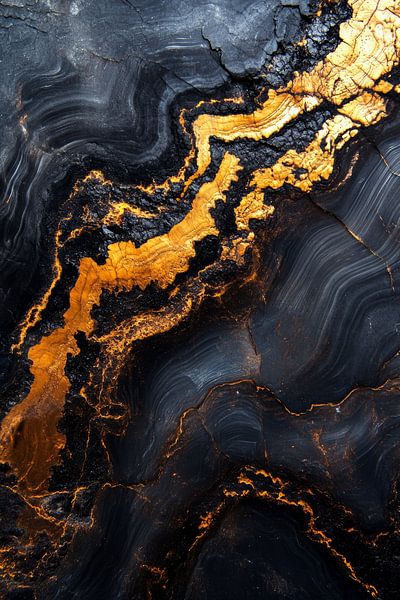 Golden Streams in Dark Depths by Eva Lee
