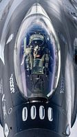 F-16-Demo-Pilot Vador aus der Gottesperspektive