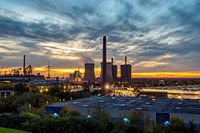 Industry in Duisburg sunset