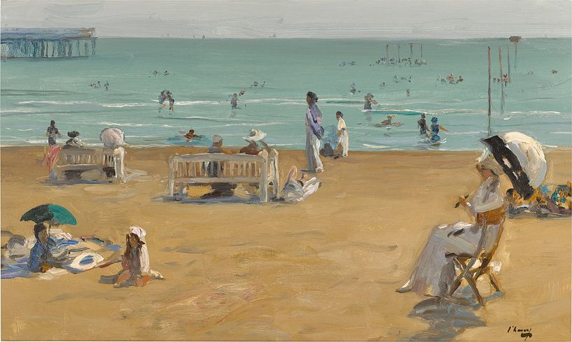 John Lavery, L'heure du bain, Lido, Venise, 1912 par Atelier Liesjes