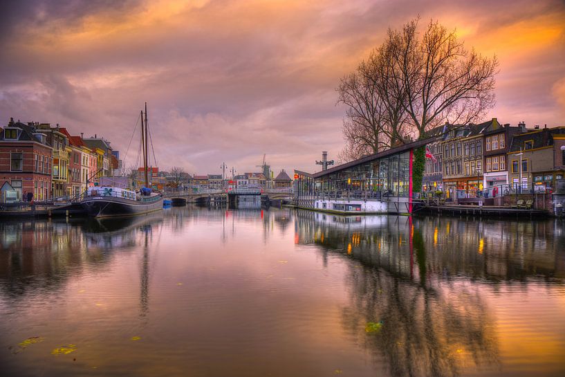 Oude Vest in Leiden by Jan Siebring