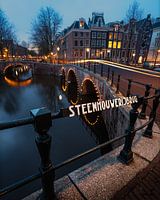 Amsterdam canals in the blue hour