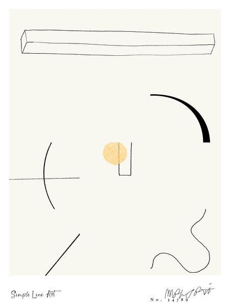 Simple Art Line No 63 von Treechild