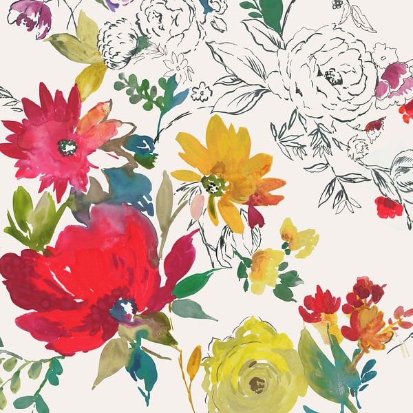 Blume im Knopfloch II, Asia Jensen von PI Creative Art