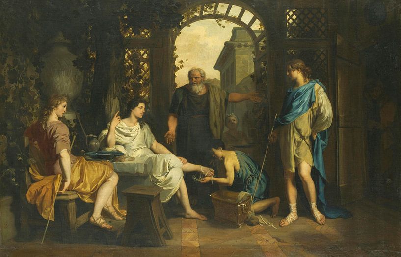 Abraham empfängt Engel, Gerard de Lairesse von Meisterhafte Meister