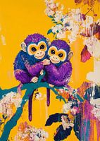 Connexion Colorée – Amour de Singes Enjoué