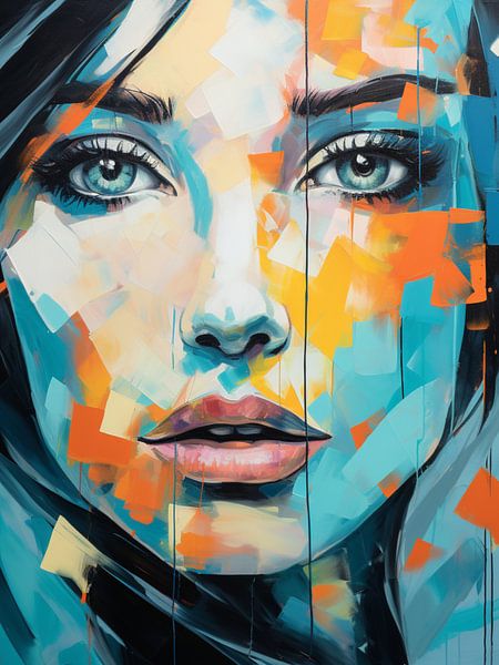 Modernes abstraktes Porträt von SPEQ ART