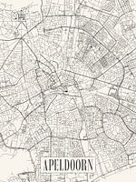 Plan de ville Apeldoorn - Ville - Version allégée - Plan