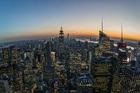 Manhattan nach Sonnenuntergang