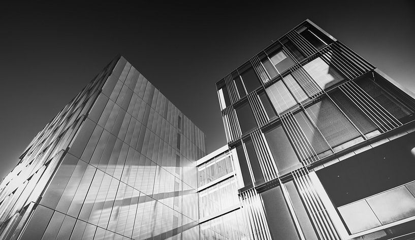Koyaanisquatsi - black and white photo of the Krupp buildings by Jakob Baranowski - Photography - Video - Photoshop