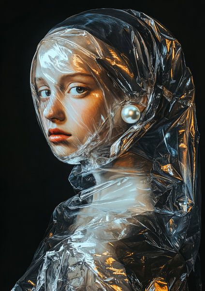 Mädchen in Plastikfolie von Lufy