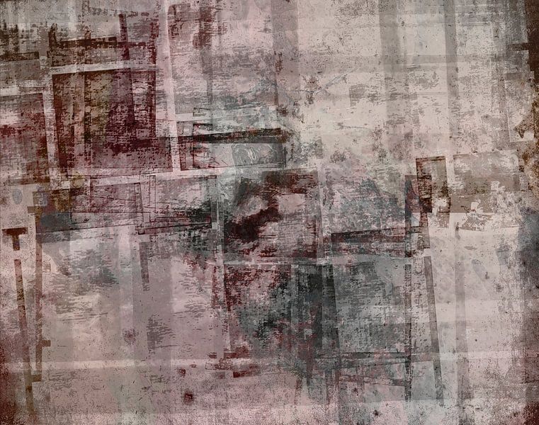 Géométrie inspirée de Mondrian Style Wabi-Sabi par FRESH Fine Art