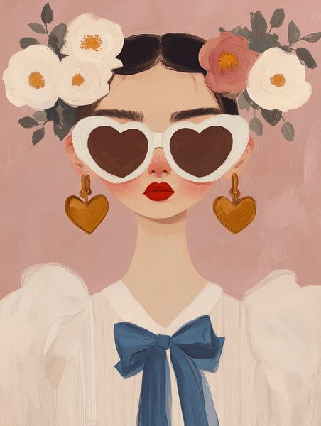 Super süßes und liebenswertes Porträt &quot;Hearts&quot; von Studio Allee