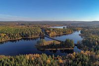 Die Brücke, die über den Offersjön führt