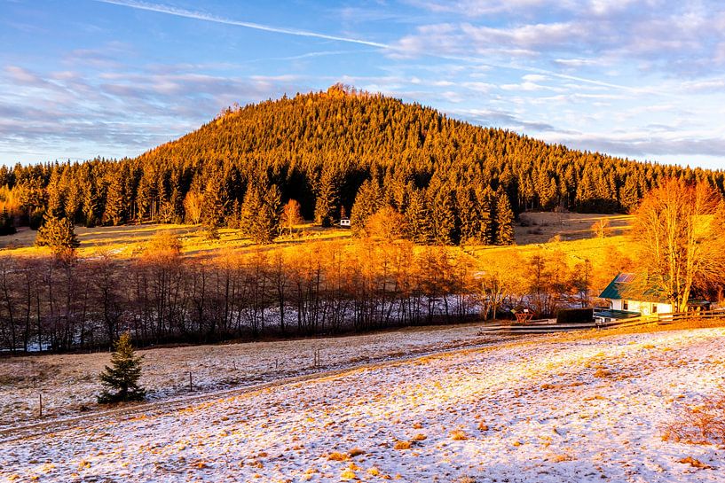 Petite randonnée au coucher du soleil vers le Ruppberg près de Zella-Mehlis - Thuringe - Allemagne par Oliver Hlavaty