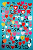 For Love II - POP ART Abstract Bild Kunst Streetart