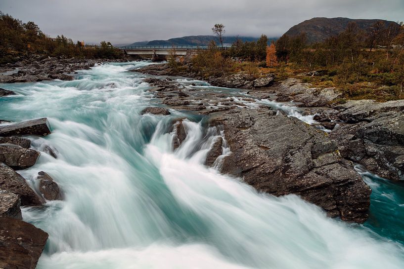 Waterfall at Jotunheimen Norway by Menno Schaefer