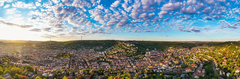 Stuttgart-Mitte et Stuttgart-Süd vus du ciel par Werner Dieterich