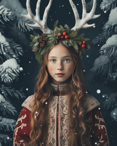 Portrait de Noël par Carla Van Iersel
