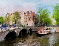 Amsterdam. Auf den Grachten. Keizersgracht.