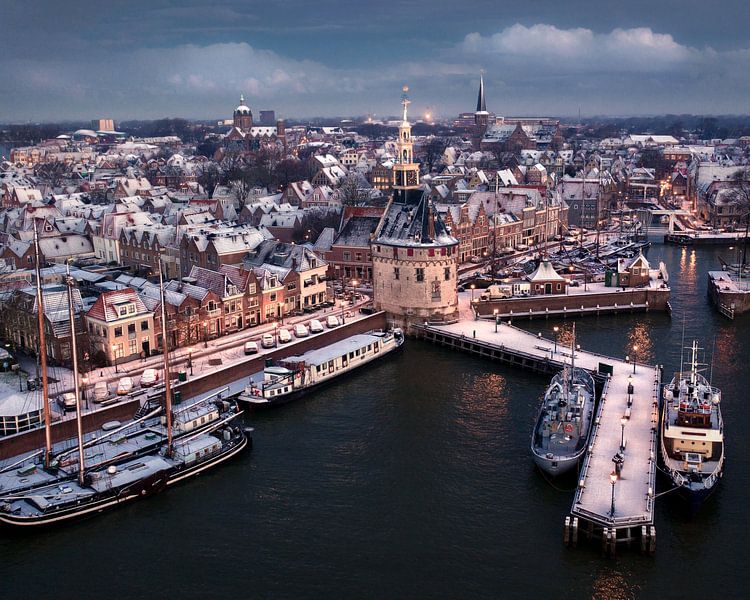 Der Hafen von Hoorn von Niels Tichelaar