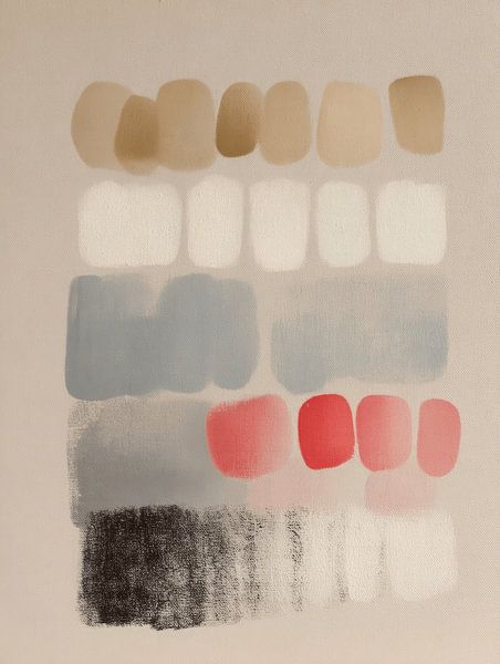 Palette des ruhigen, modernen Minimalismus von Japandi Art Studio