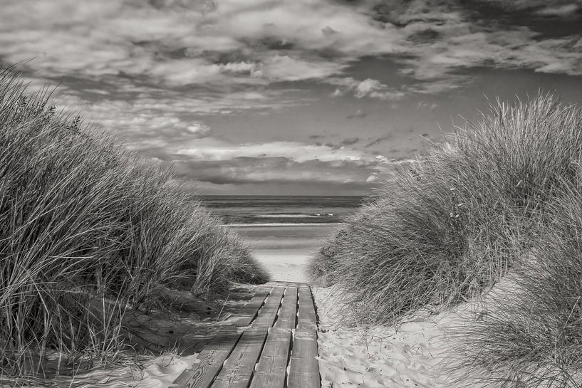 Transition vers la plage par Zeeland op Foto