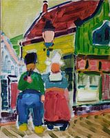 Pfeiferauchen auf dem Volendamer Deich