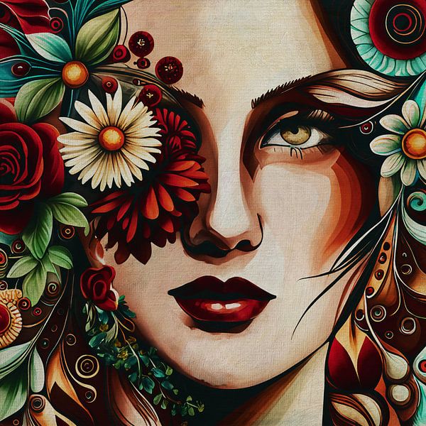 Fille de fleur 3 par Jan Keteleer