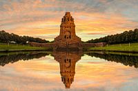 Wunderschöner Sonnenuntergang Völkerschlachtdenkmal, Leipzig