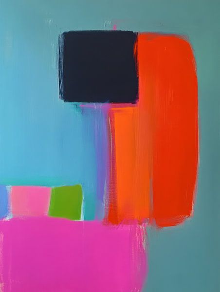 Abstract colour surfaces by Franka Poulain