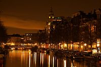 Amsterdam at night