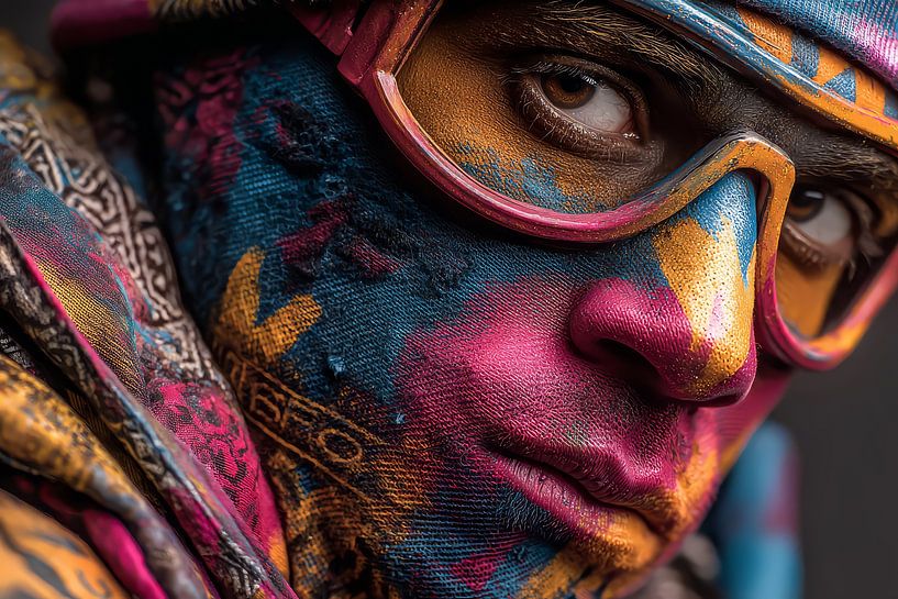 Kunst mit Farbporträt von Egon Zitter