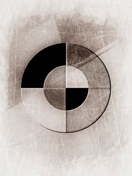 Scandinavië Scandinavisch Abstract van Mad Dog Art