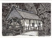Water mill in the Limburg countryside