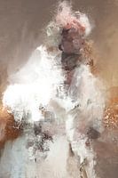 Abstract portrait in warm brown tones, The portrait collection