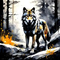 Loup majestueux