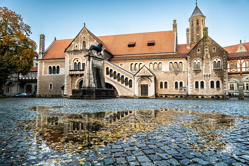 Fassade Burg Dankwarderode und Burgplatz von Dieter Walther
