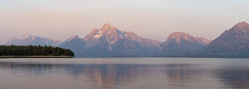 Parc national de Grand Teton, États-Unis, lac Jackson au lever du soleil par Jeroen van Deel