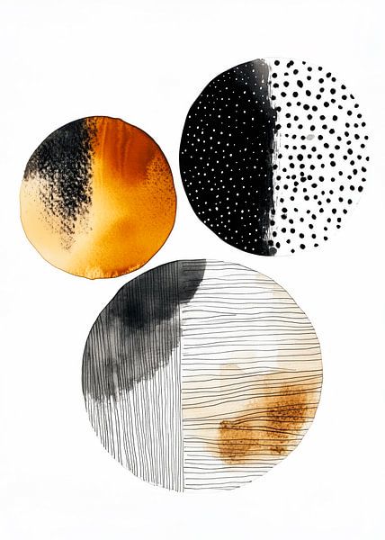 Abstraktion moderne Malerei Formen und Farben von JBJart Justyna Jaszke