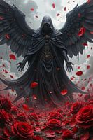 SORANYX: Der dunkle Engel über dem Meer aus roten Rosen