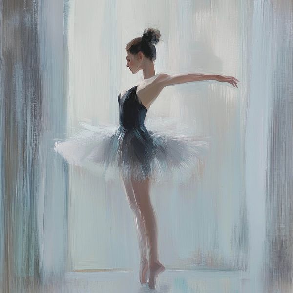 Graceful ballerina shrouded in dreamy light by Color Square