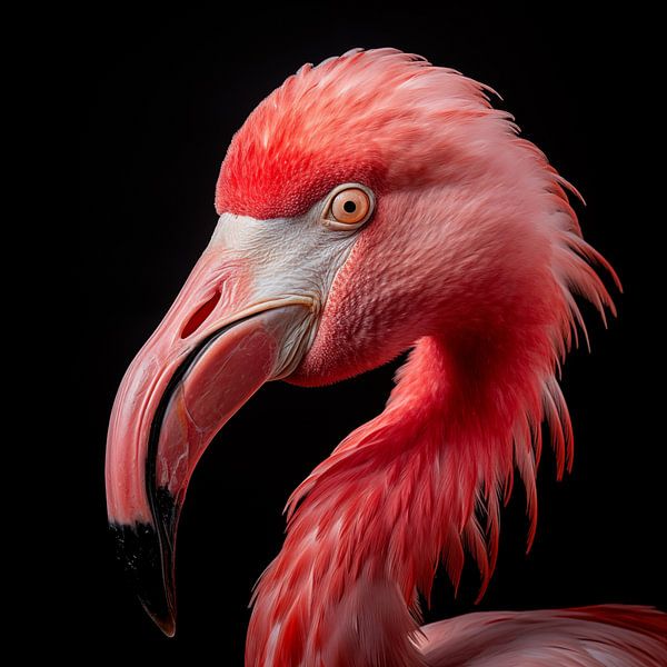 Flamingo-Porträt von TheXclusive Art