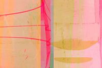 Modern abstract in neon en pastelkleuren (gezien bij vtwonen)